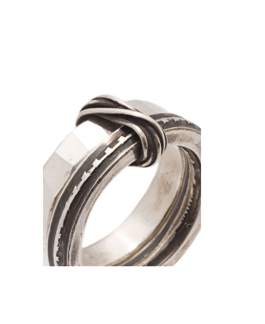 Werkstatt:münchen Connected Tape Ring In White