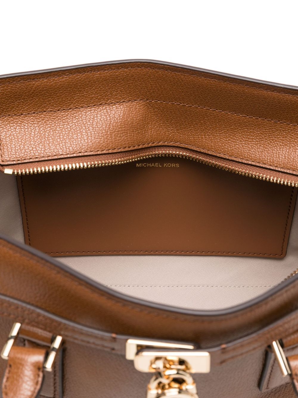 Michael Michael Kors Top-handle Leather Shoulder Bag In Brown