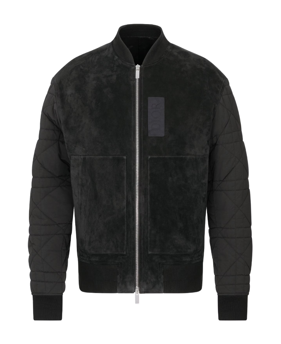 Dior Zipped Varsity Blouson In Black