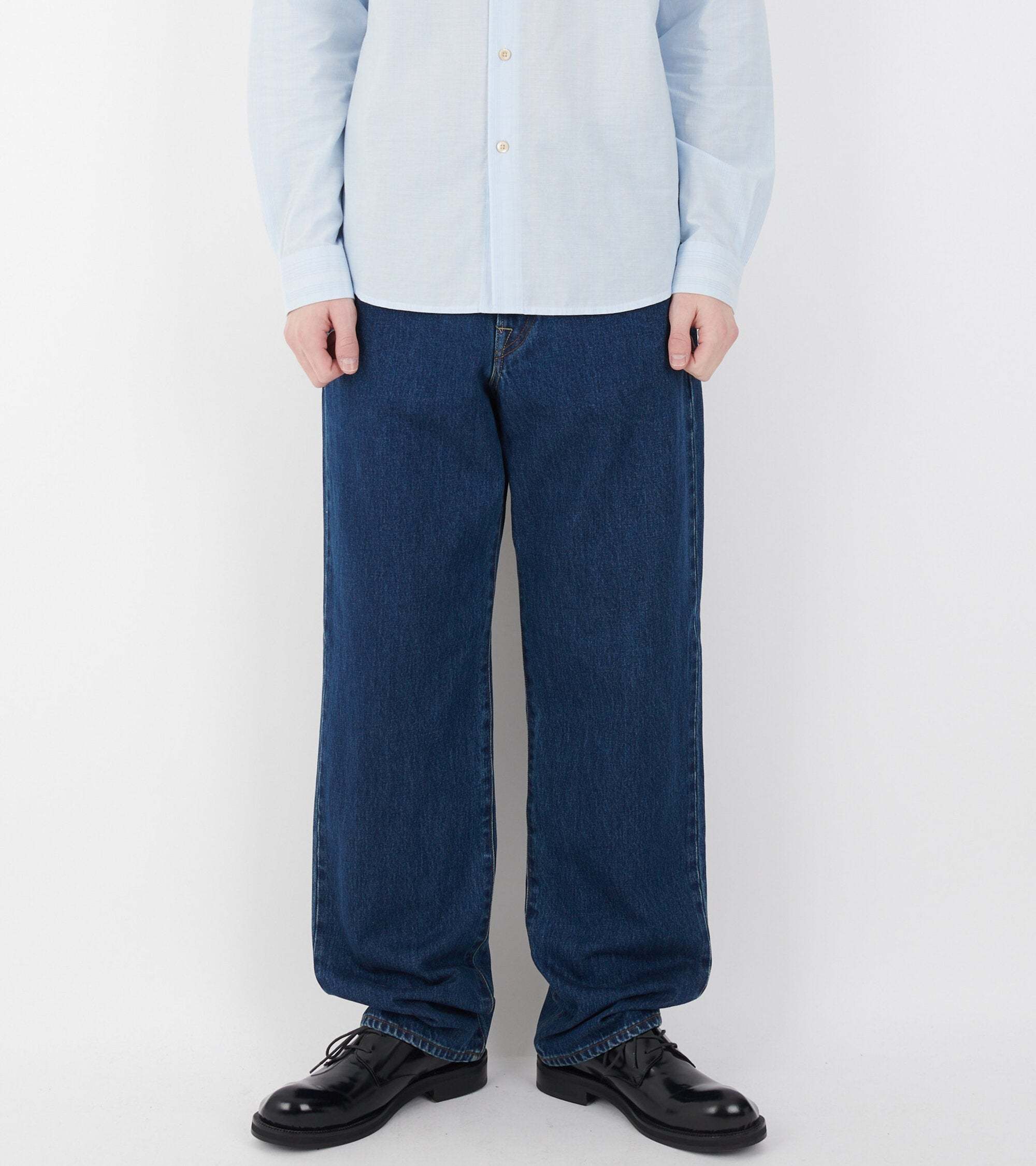 PAUL SMITH DENIM TROUSERS WITH BELT LOOPS