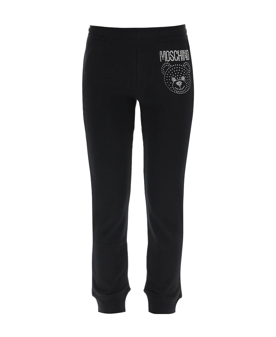 Moschino Gem-embellished Track Pants In Black