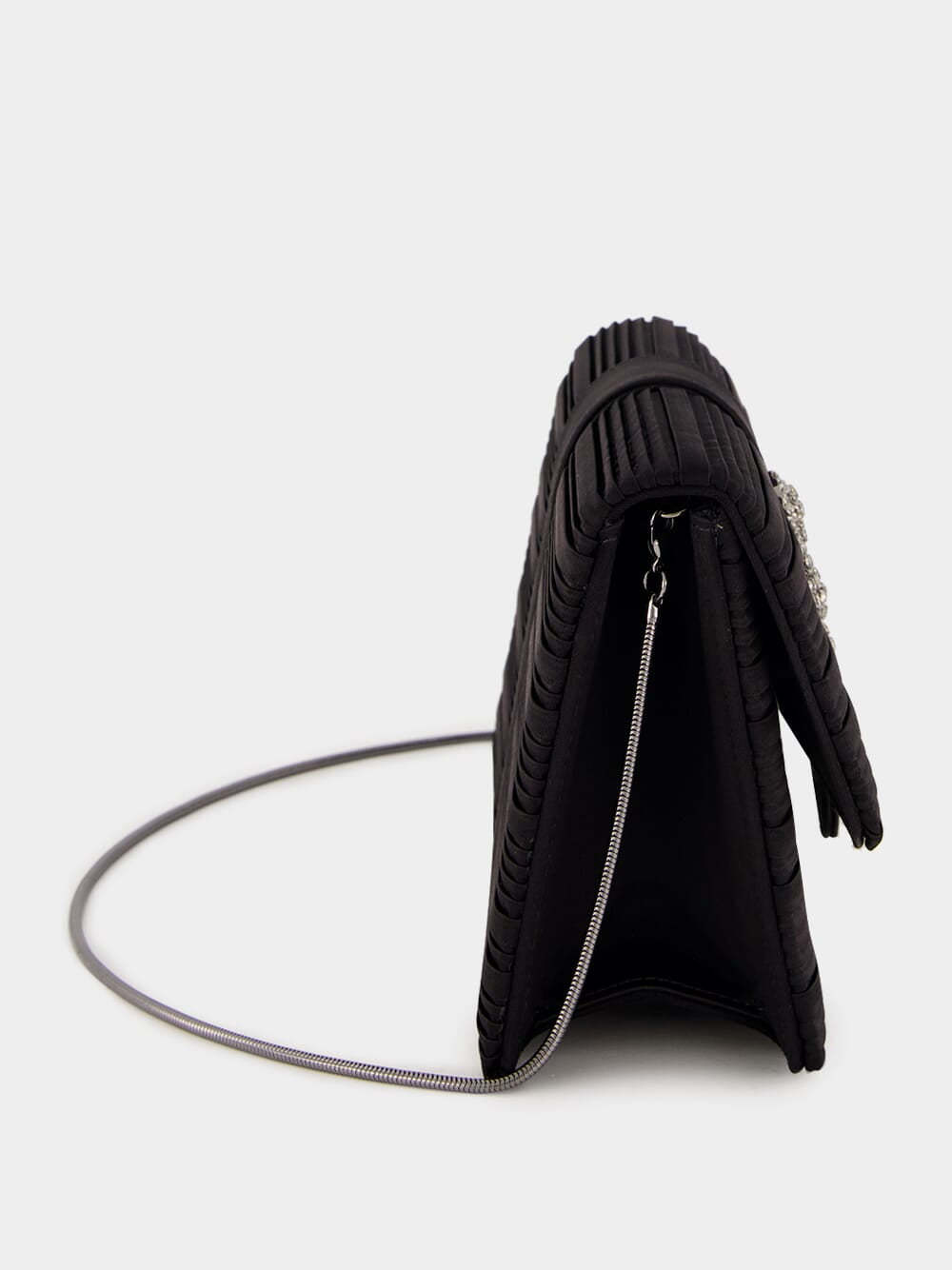 Manolo Blahnik Flap Shoulder Bag In Black