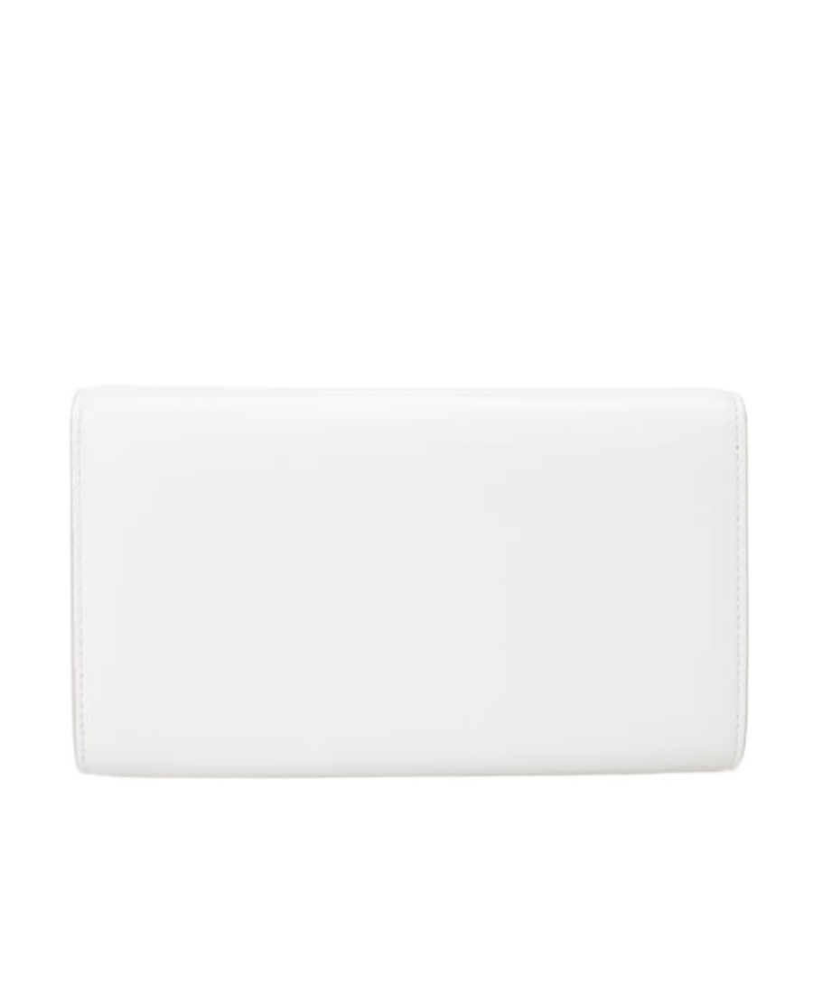 Dolce & Gabbana Logo-plaque Leather Crossbody Bag In White