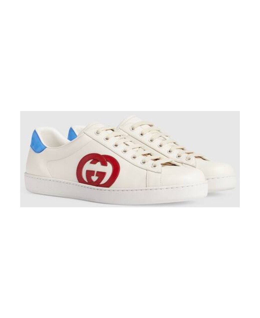 GUCCI ACE LOGO-PATCH SNEAKERS