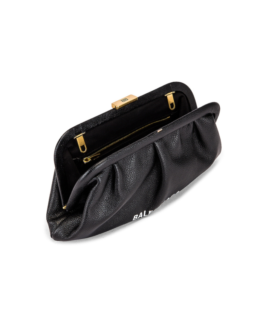 Balenciaga Cloud Clutch Bag In Black