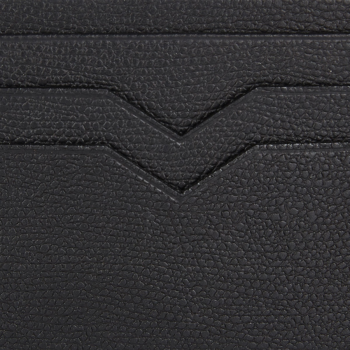 Valextra Leather Card Holder In Black
