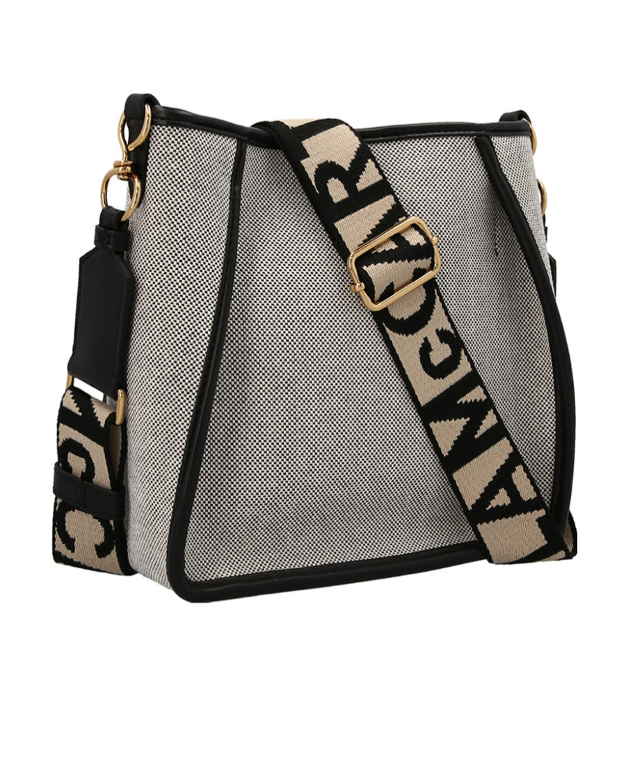 Stella Mccartney Logo Shoulder Bag In Black