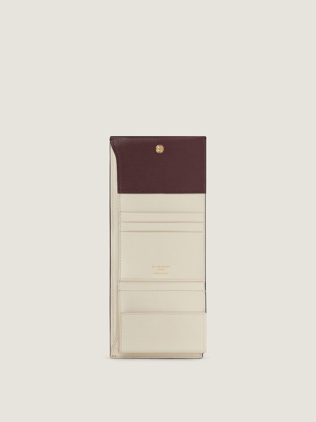 Givenchy Portefeuille Day En Cuir Brillant In Burgundy