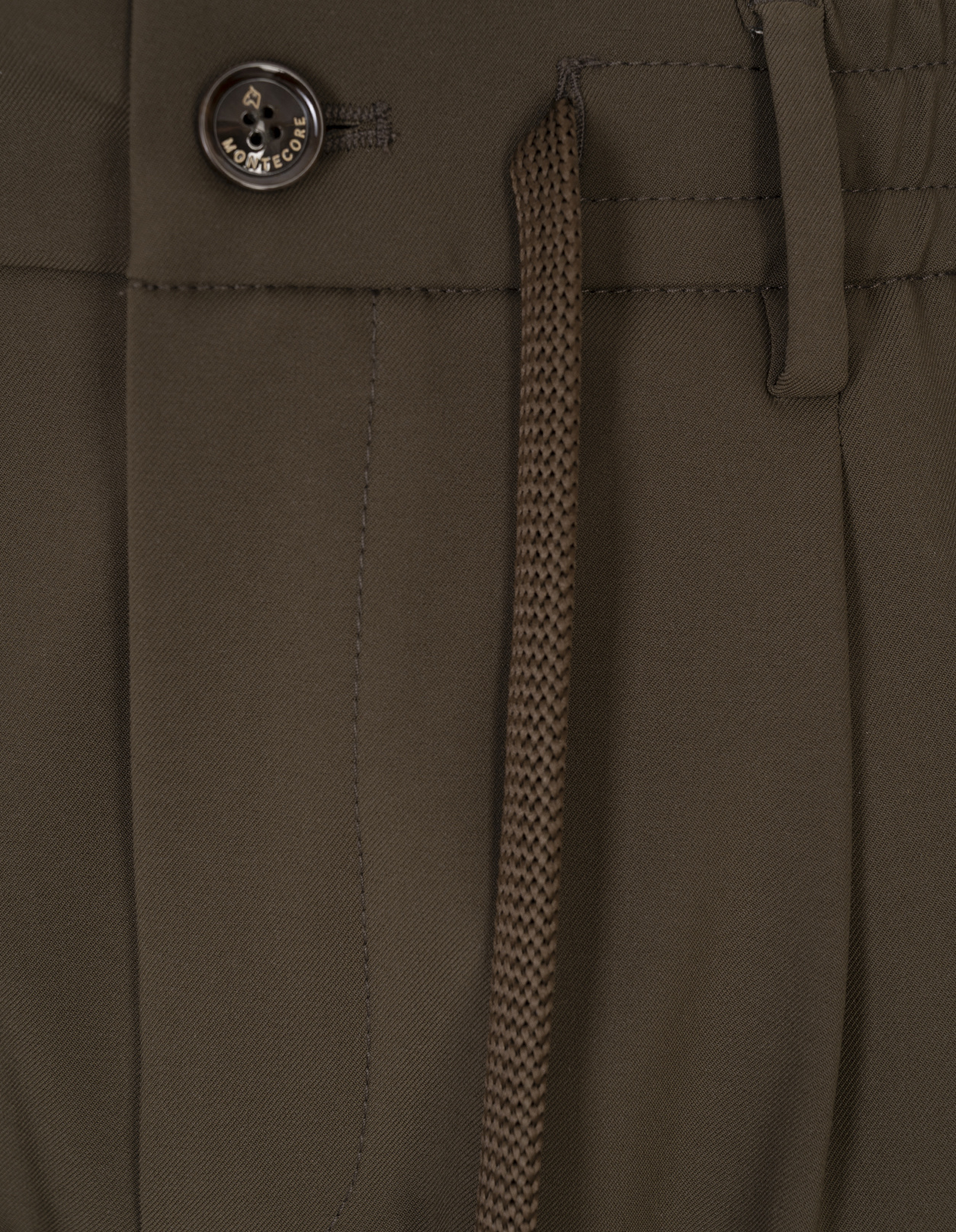 Montecore Drawstring Casual Pants In Brown