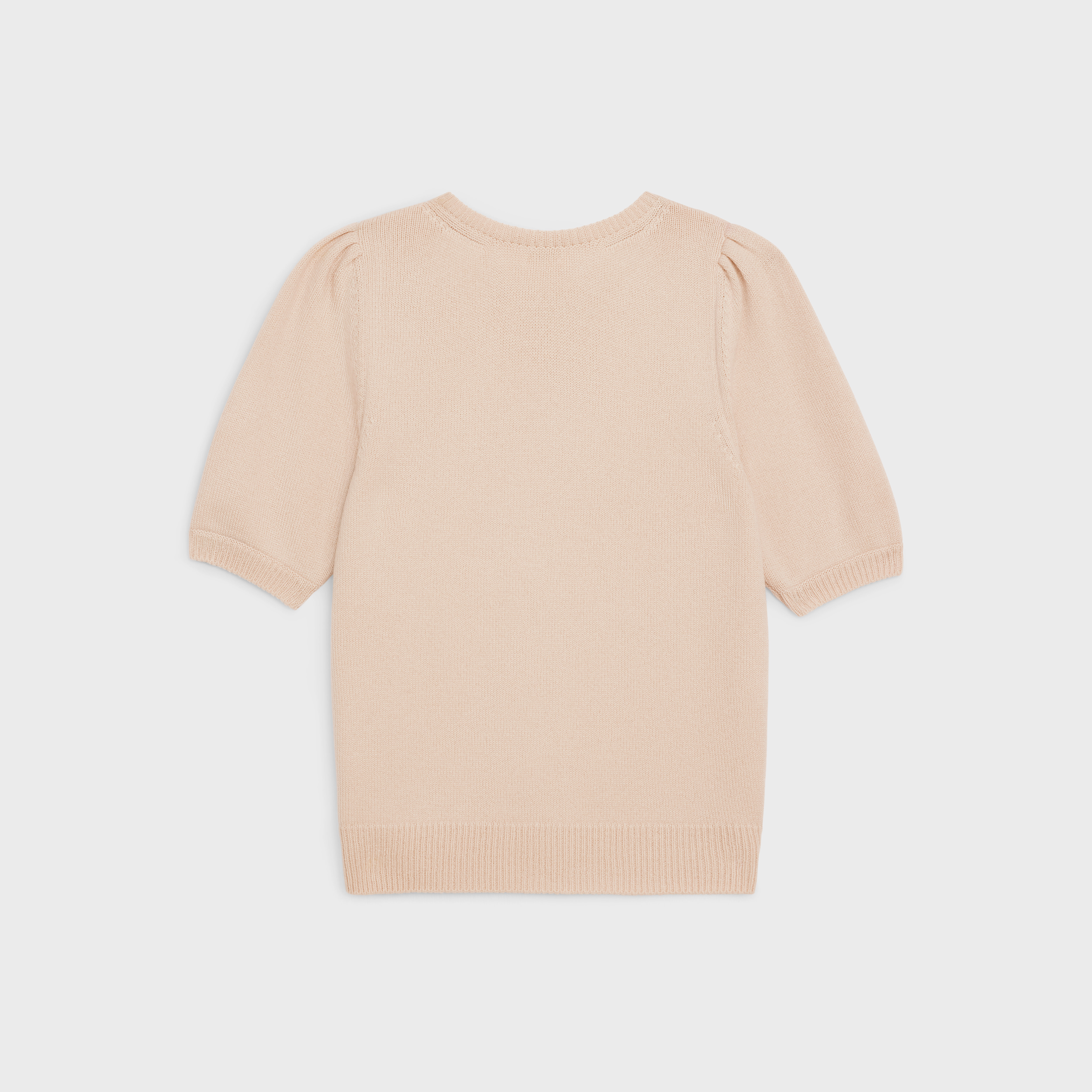 Celine Crew Neck Sweater In Iconic Sulky Cashmere In Neutral