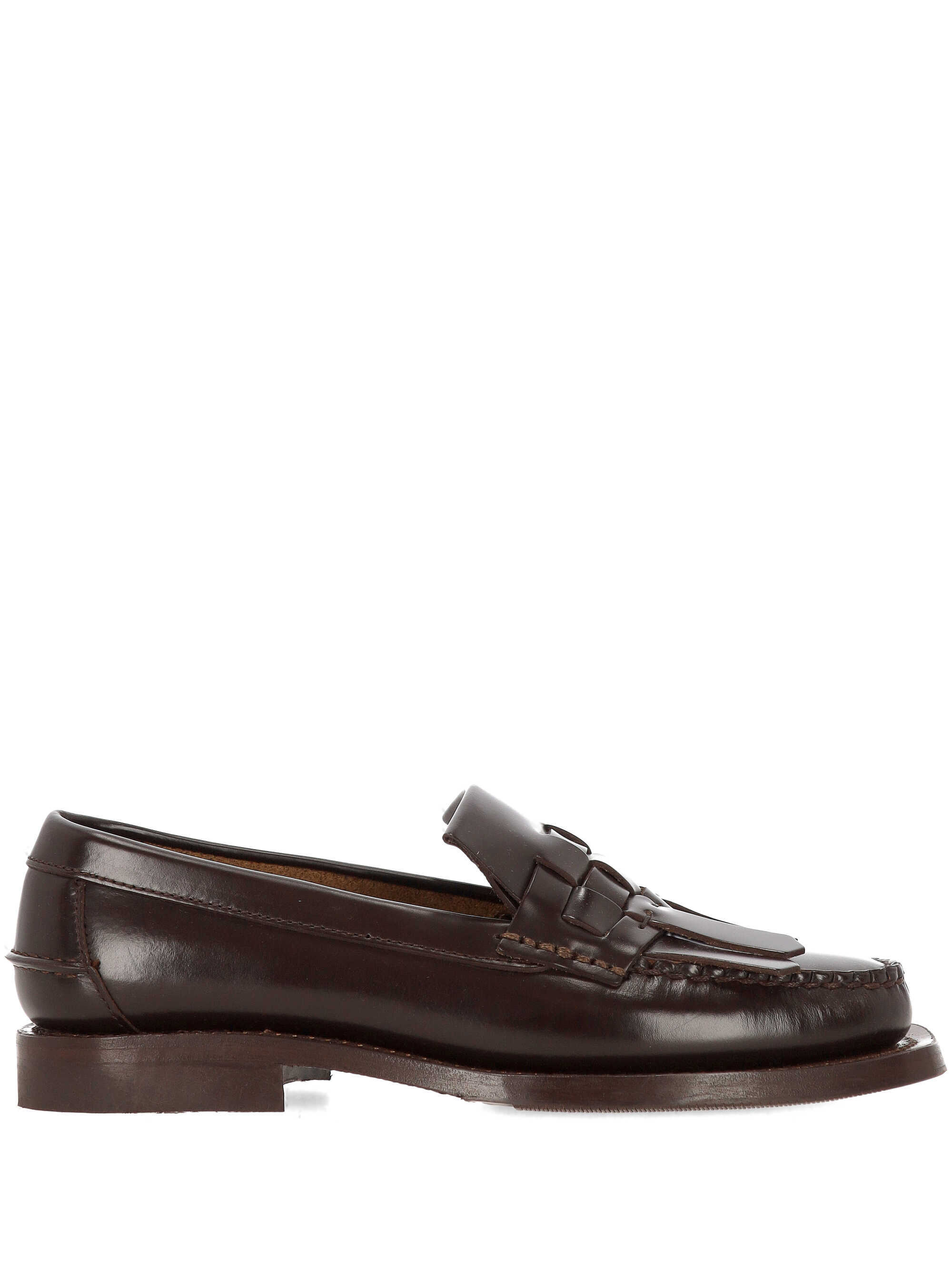 Hereu Square-toe Loafers In Brown