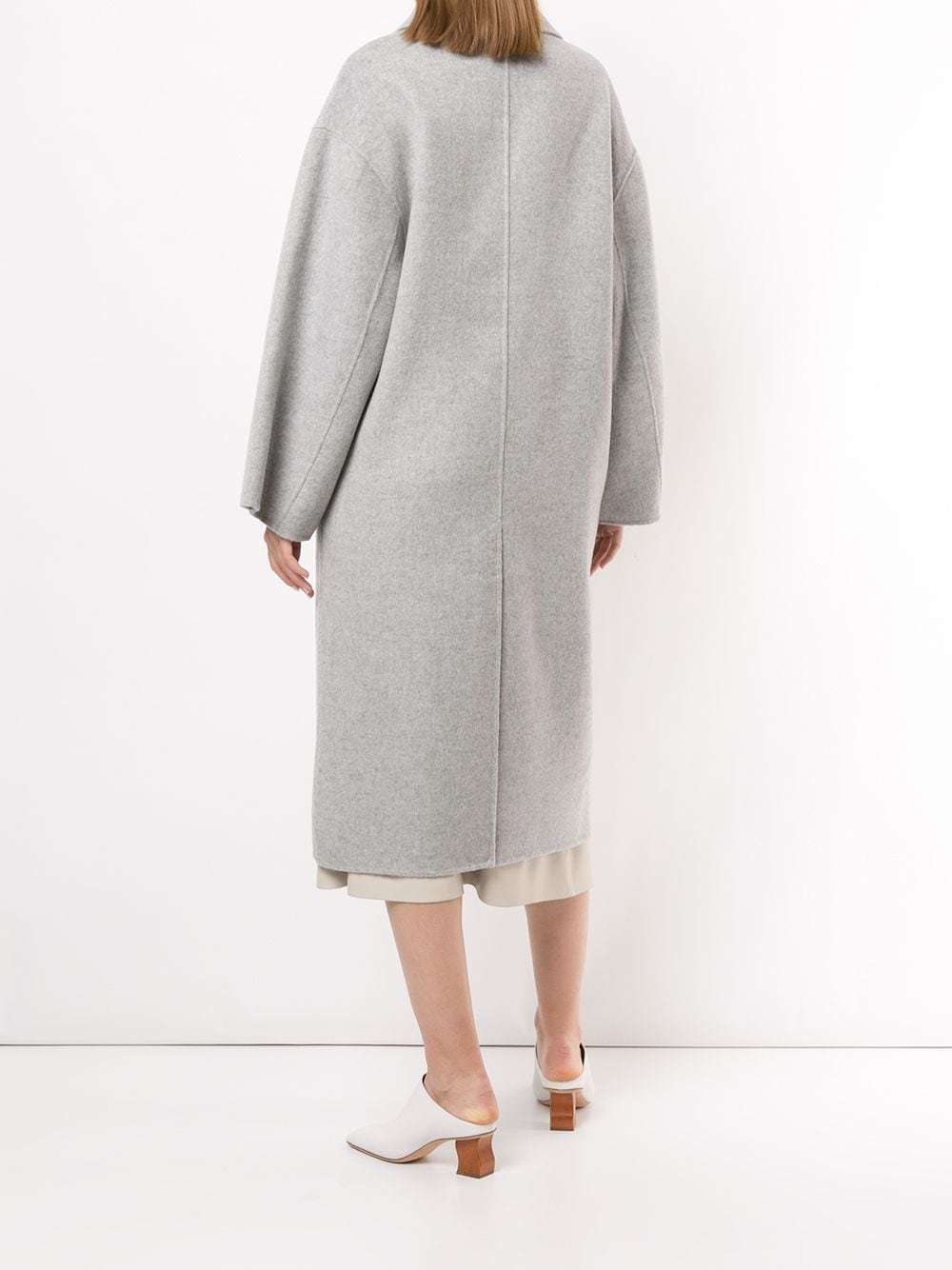 Loulou Studio Borneo Double-breasted Wool And Cashmere-blend Coat In Gray