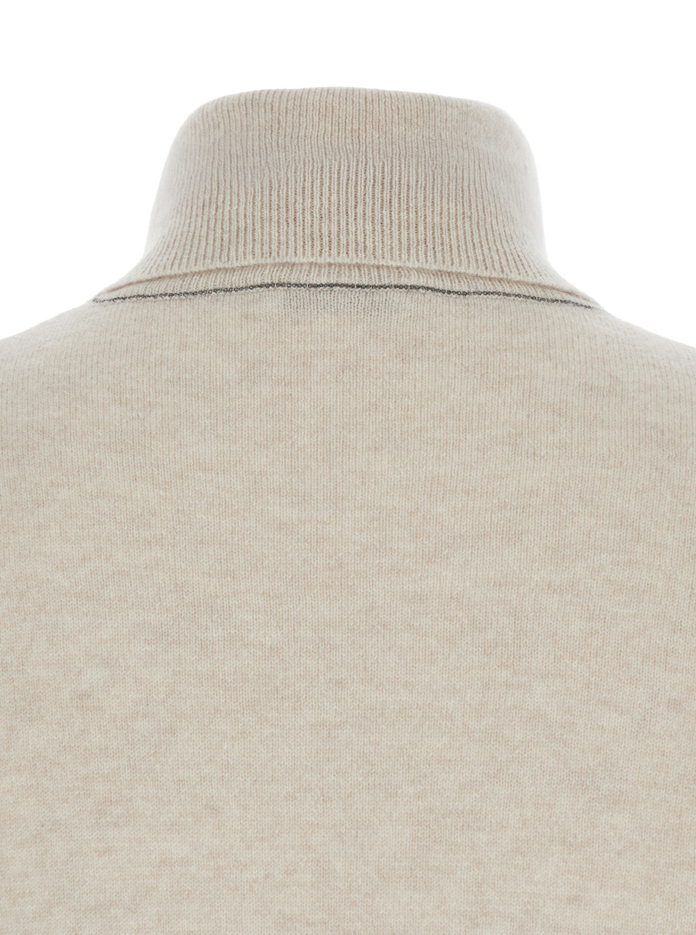 Brunello Cucinelli Beige Turtleneck Sweater In Cashmere Woman