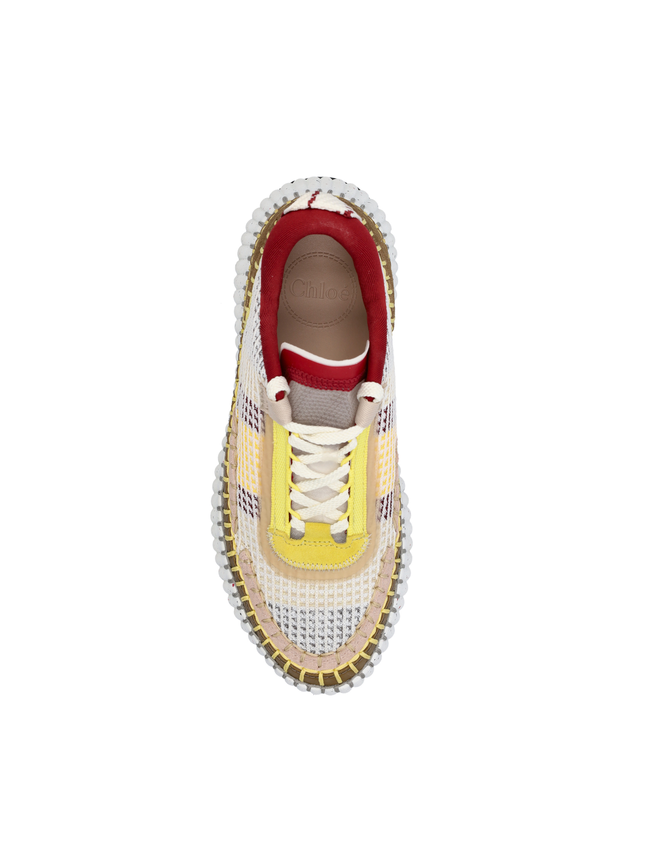 Shop Chloé Nama Low-top Sneakers In White
