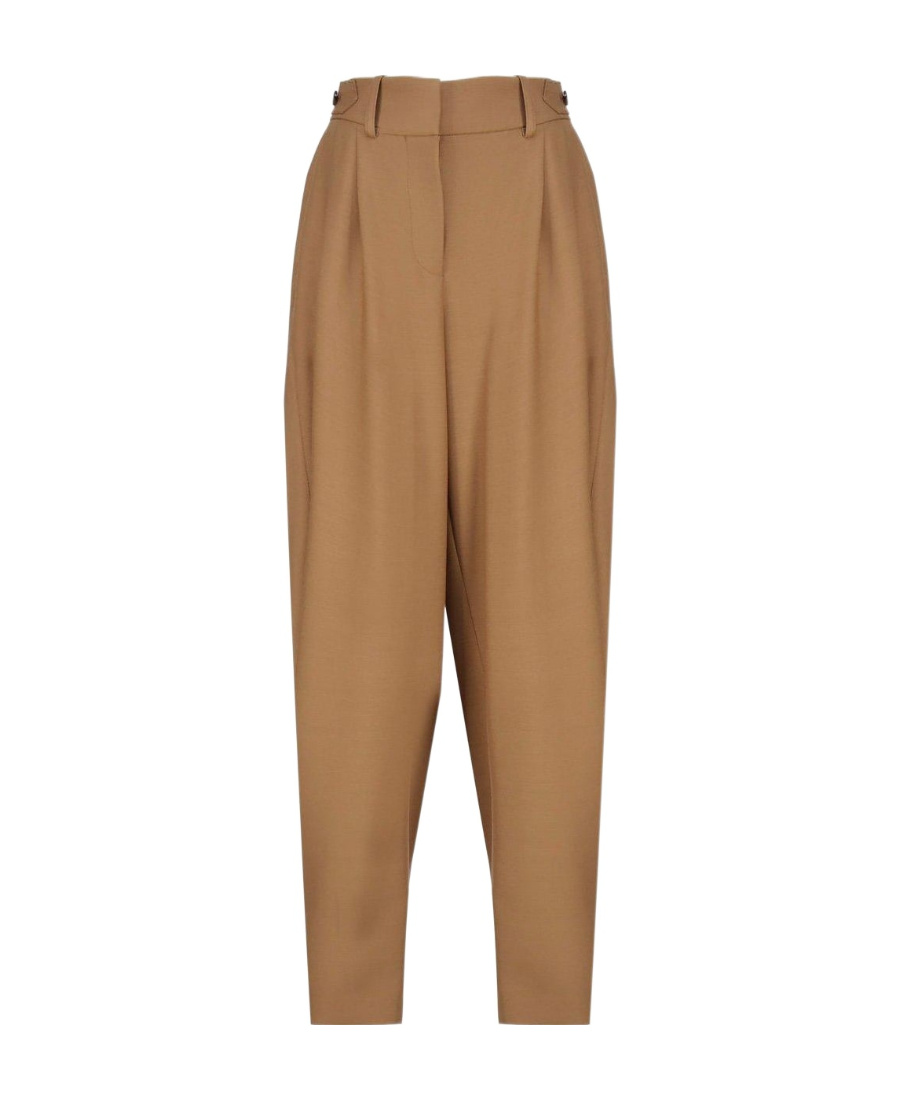 Shop Stella Mccartney Pleated Casual Pants In Brown