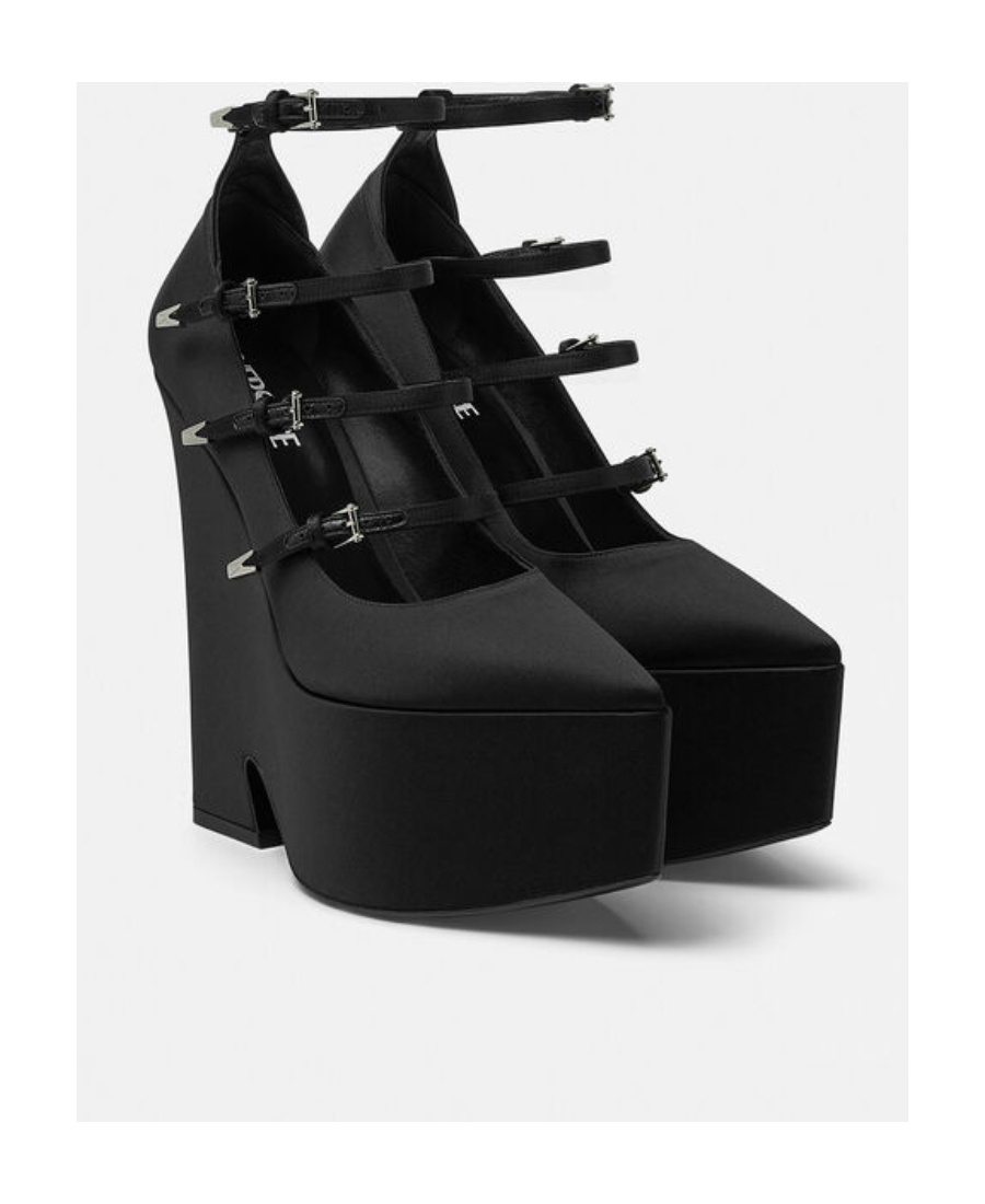 Versace Sandals In Black