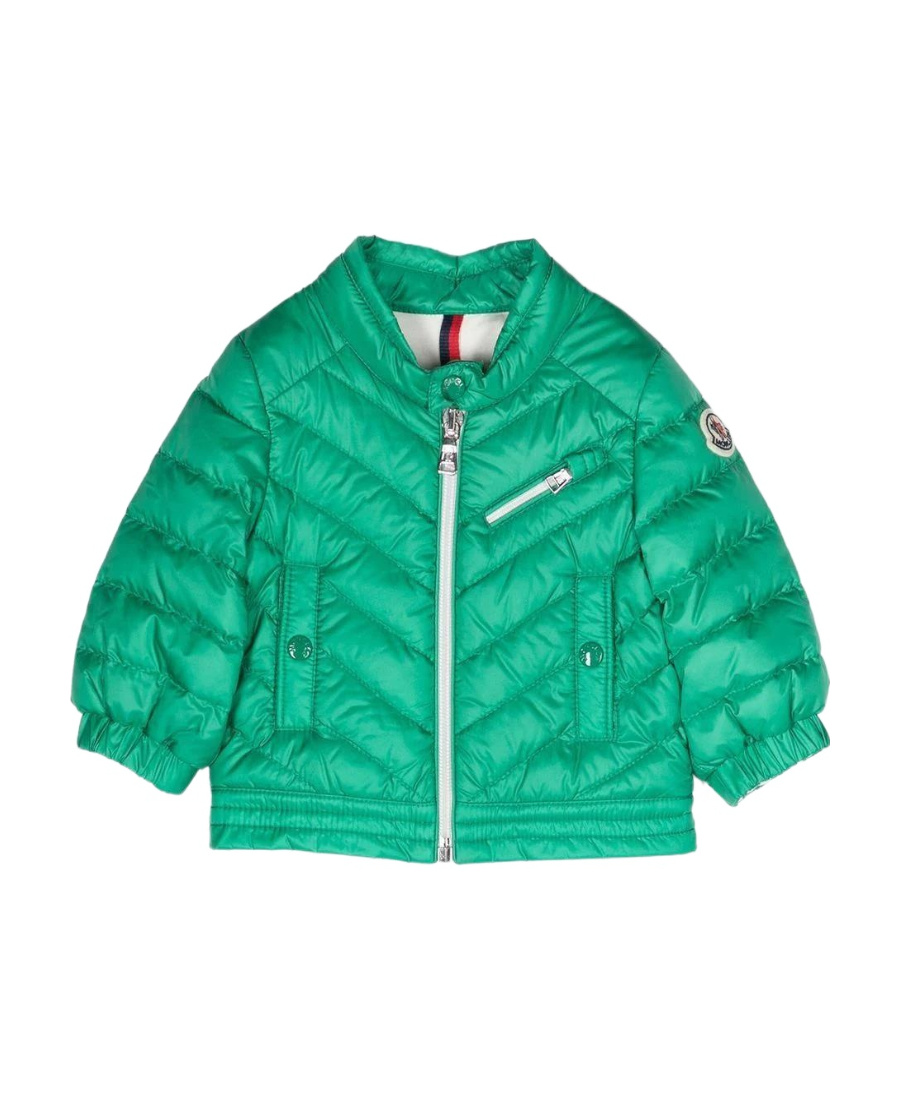 Moncler Logo Casual Jacket In Green