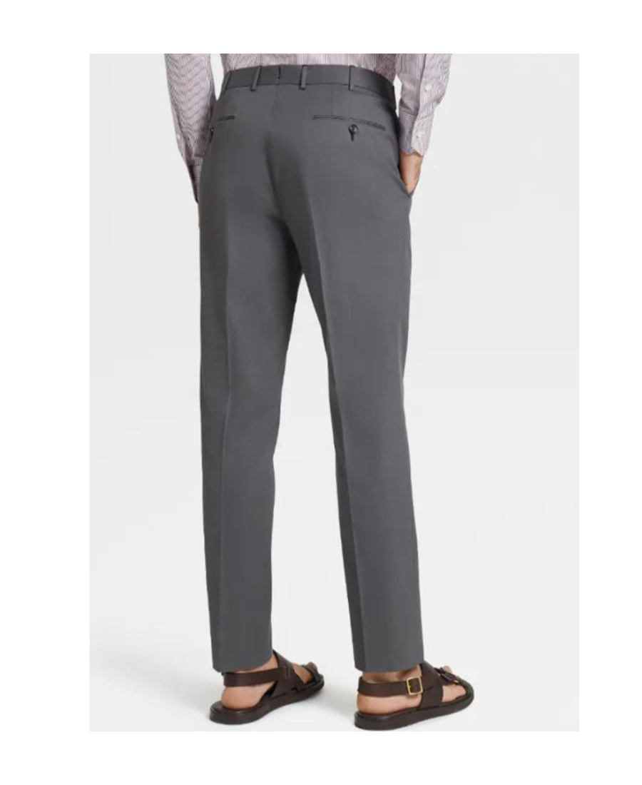Zegna Logo Trousers In Black