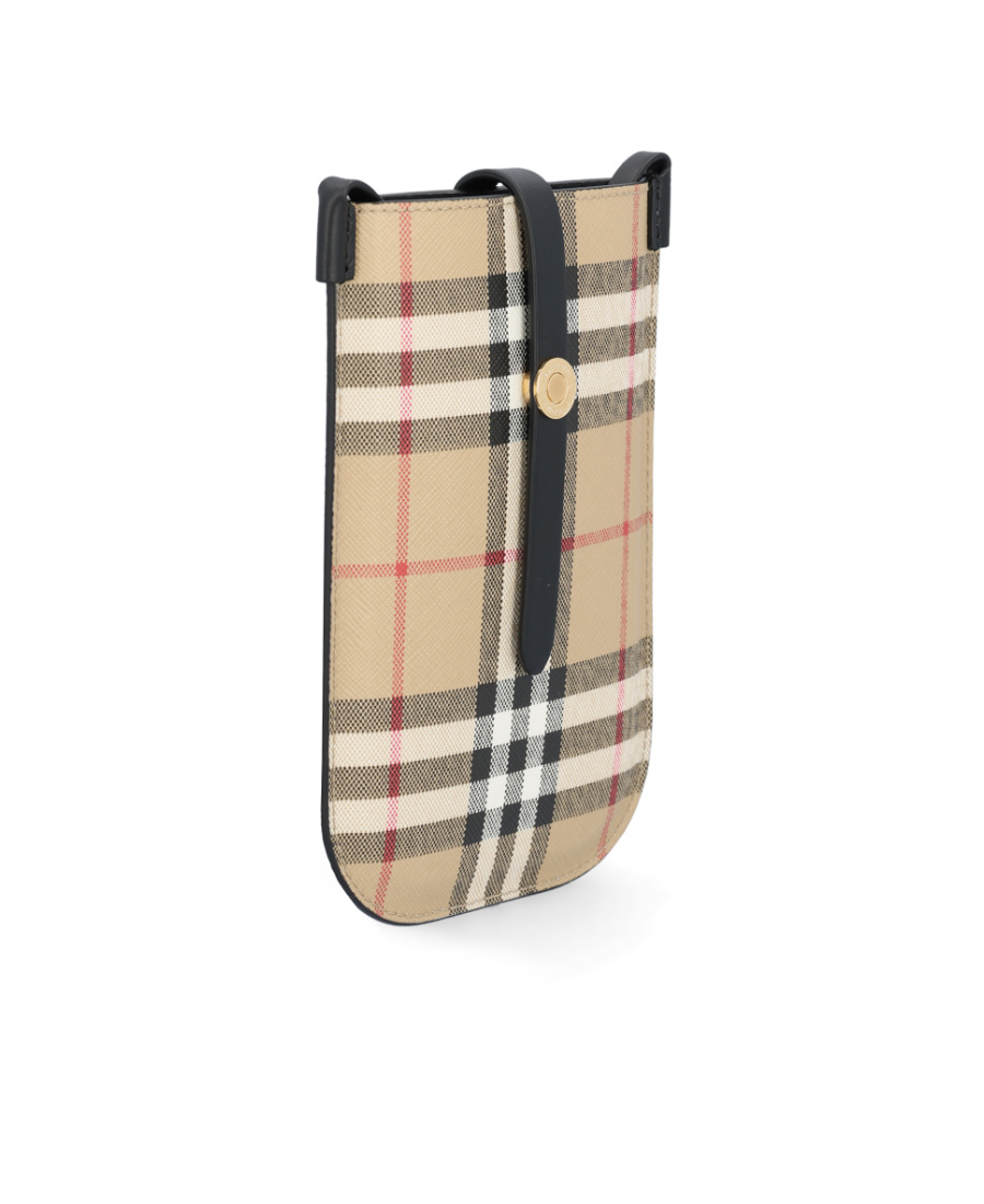 Burberry Check-pattern Mini Bag In Nude