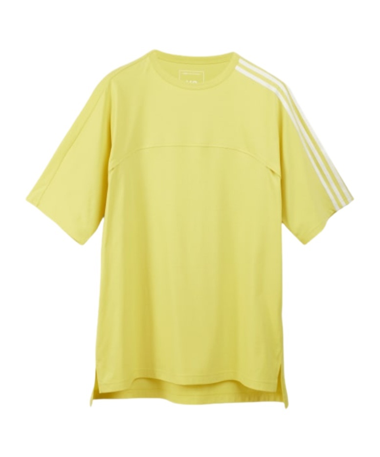 Y-3 Three-stripe Short-sleeved T-shirt In Yellow