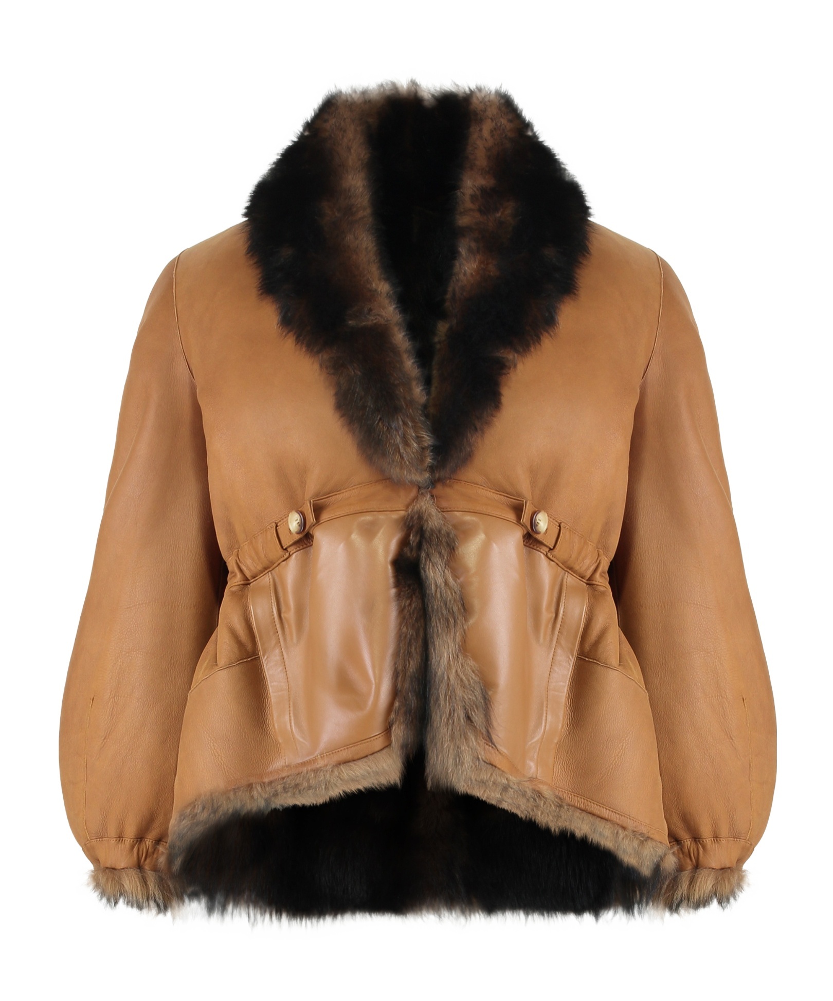 Fendi Textured Reversible Jacket In Brown