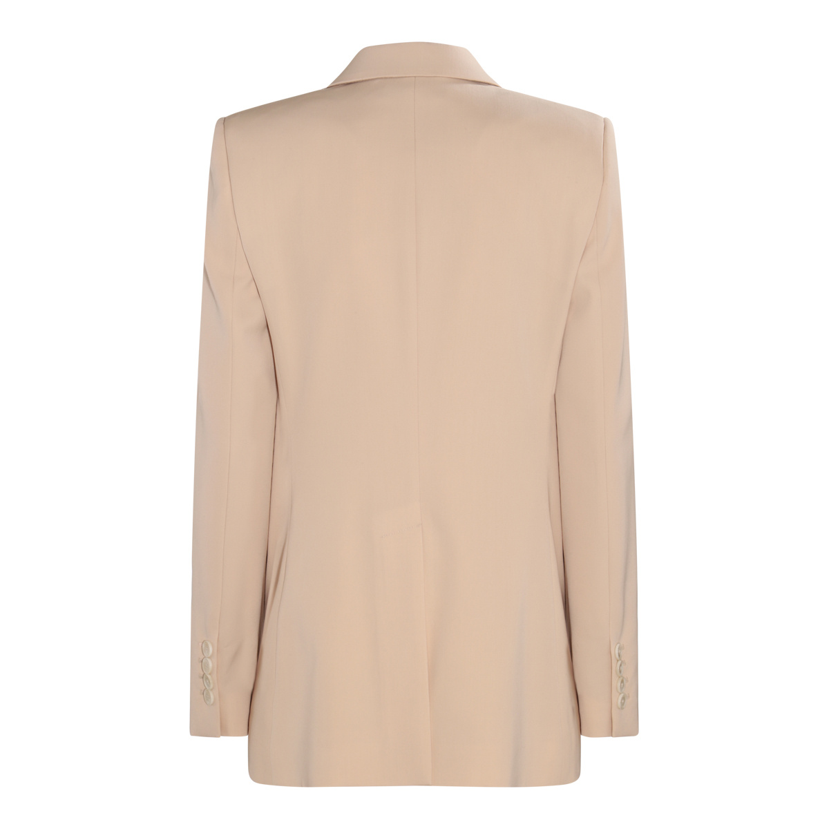 Stella Mccartney Oat Wool Blazer In Nude
