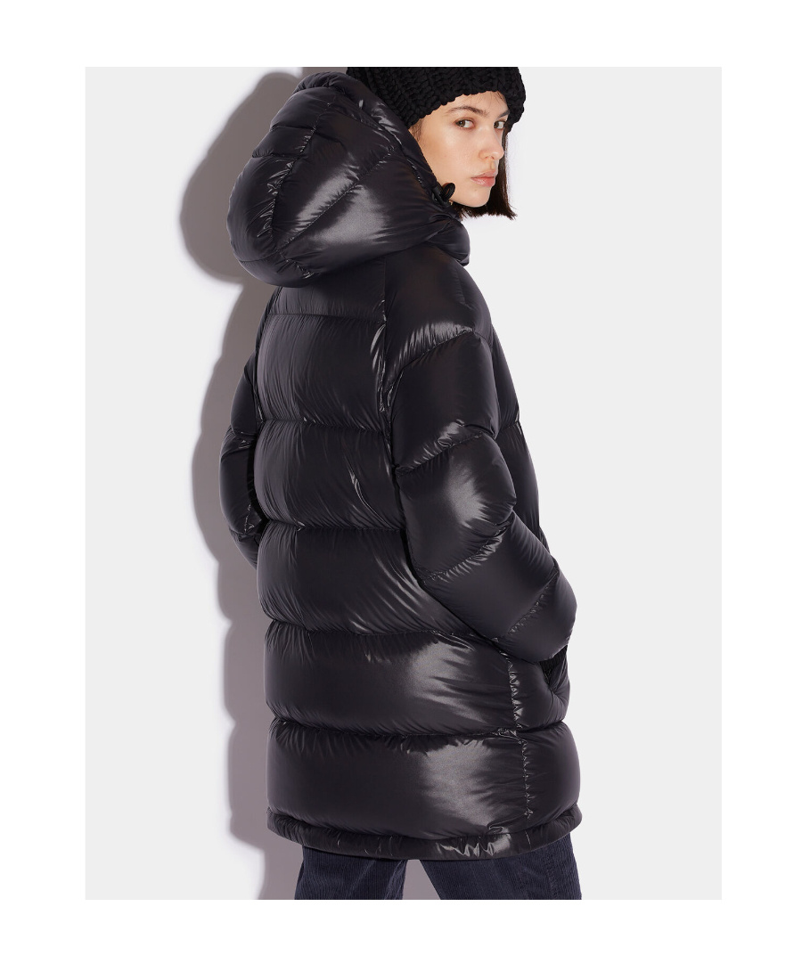 Shop Dsquared2 Logo-patch Padded Coat In Black
