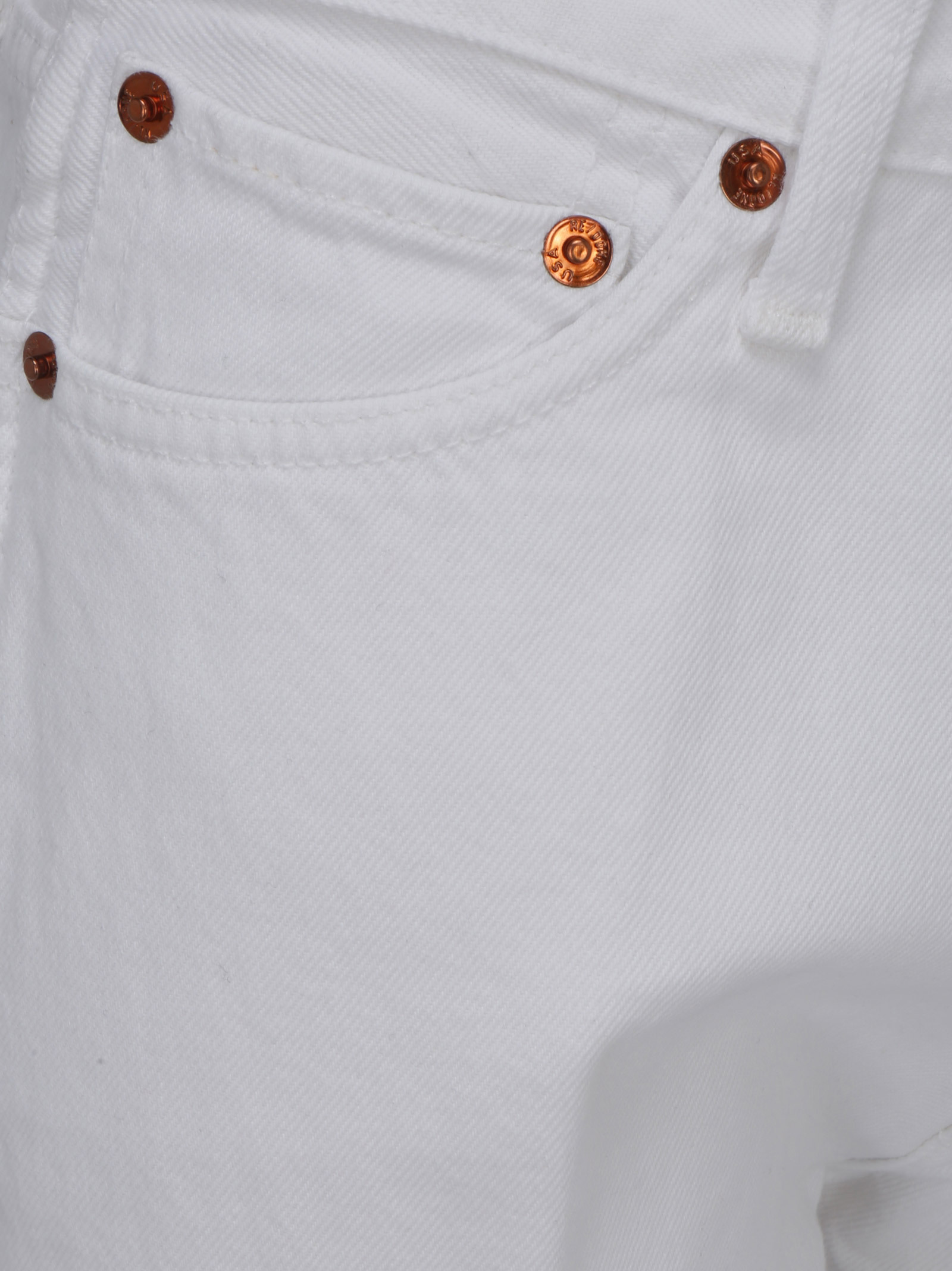 Re/done 90s High Rise Loose Jeans In White