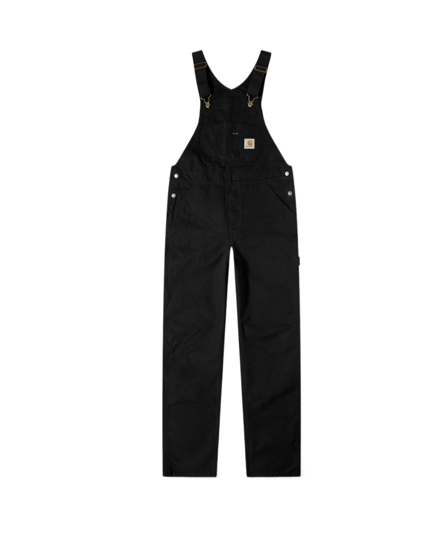 Carhartt Logo-patch Bib Overall In Black