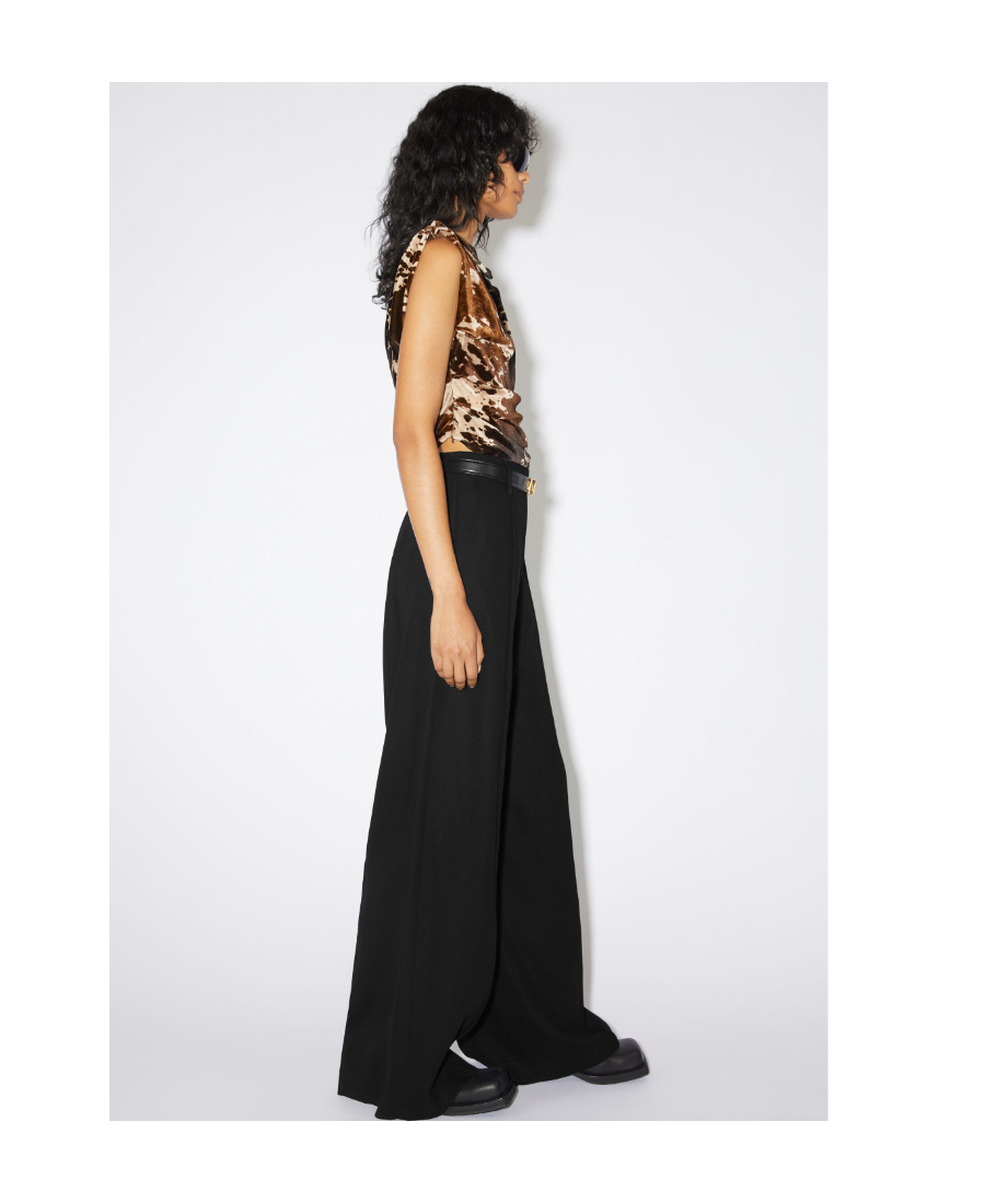 Acne Studios Wool-blended Fine Tailored Trousers In Black