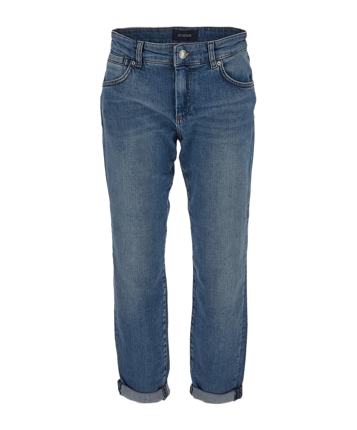 Sportmax Belt Loop Jeans In Blue