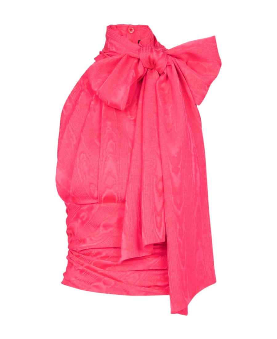 Balmain Draped Sleeveless Blouse In Pink