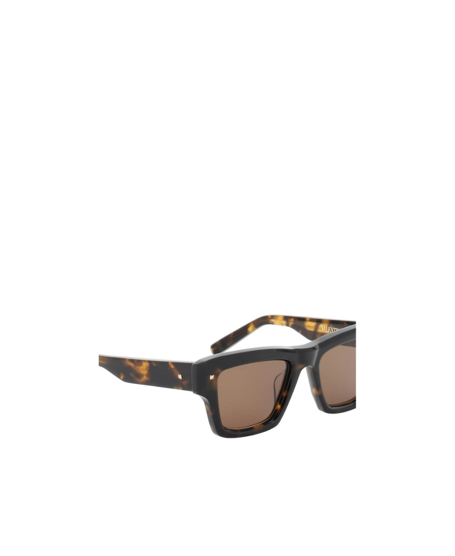 Valentino Square-frame Sunglasses In Brown