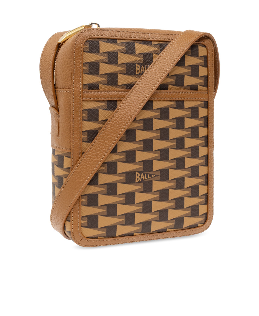 Bally Zip-up Shoulder Bag In Brown