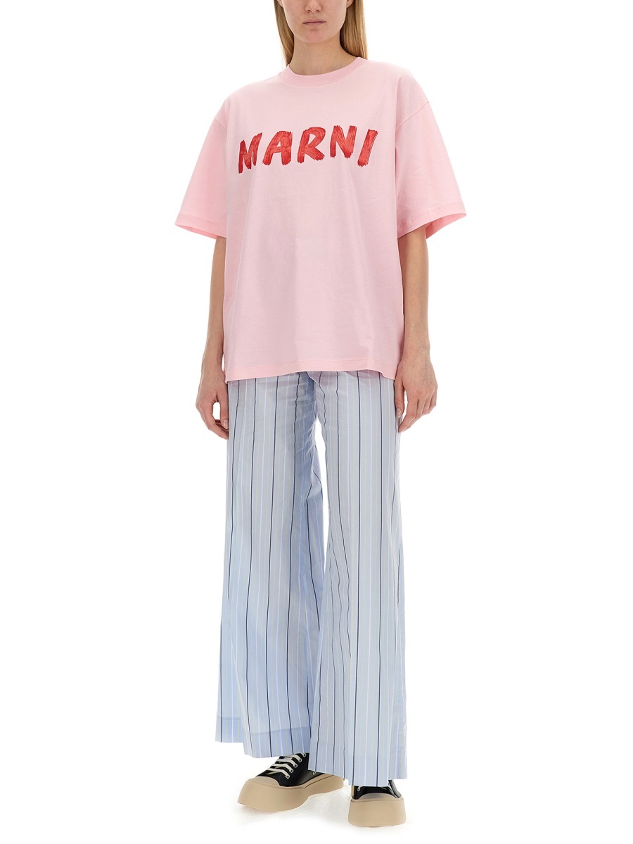 Marni Trousers In Blue