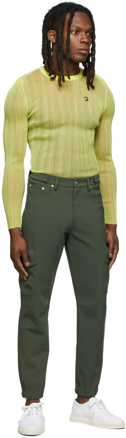 Coperni Ssense Exclusive Khaki C+ Cargo Pants In Black