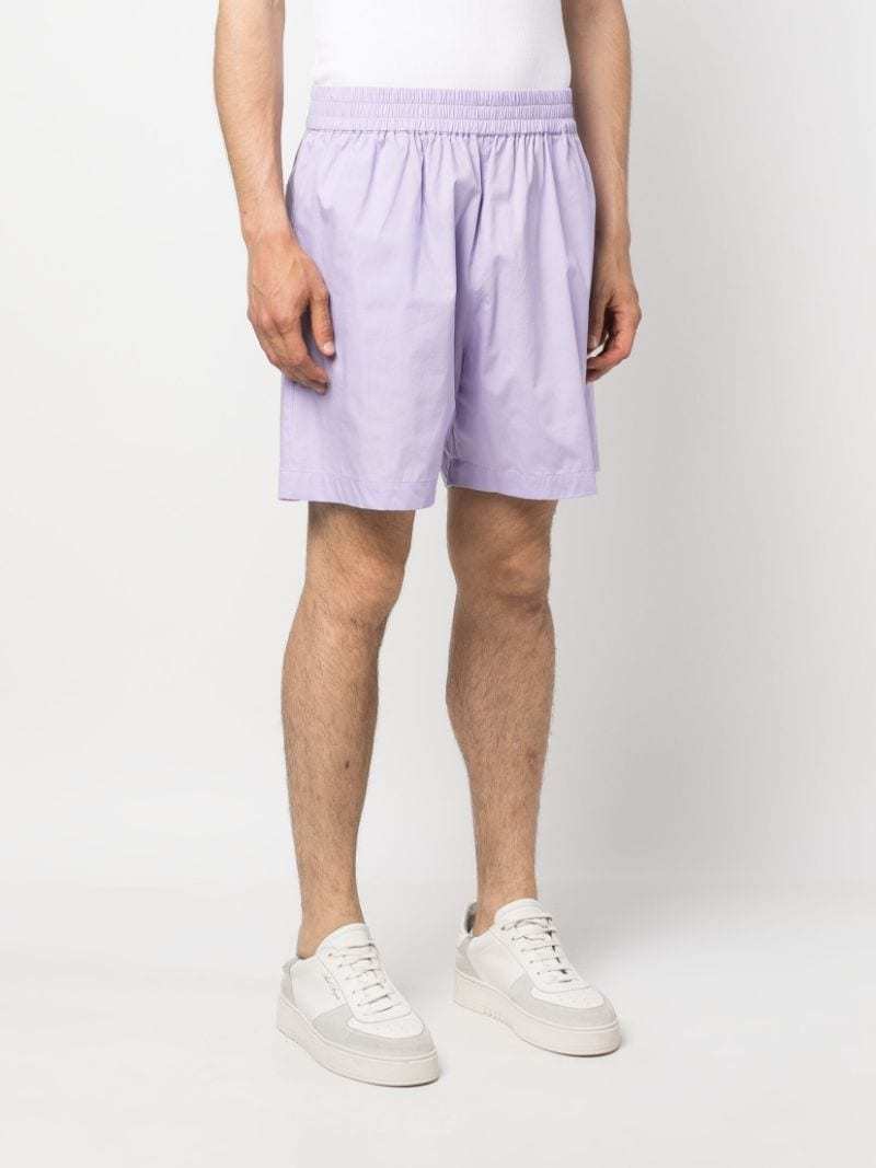 Ih Nom Uh Nit Logo-print Elasticated-waist Shorts In Purple