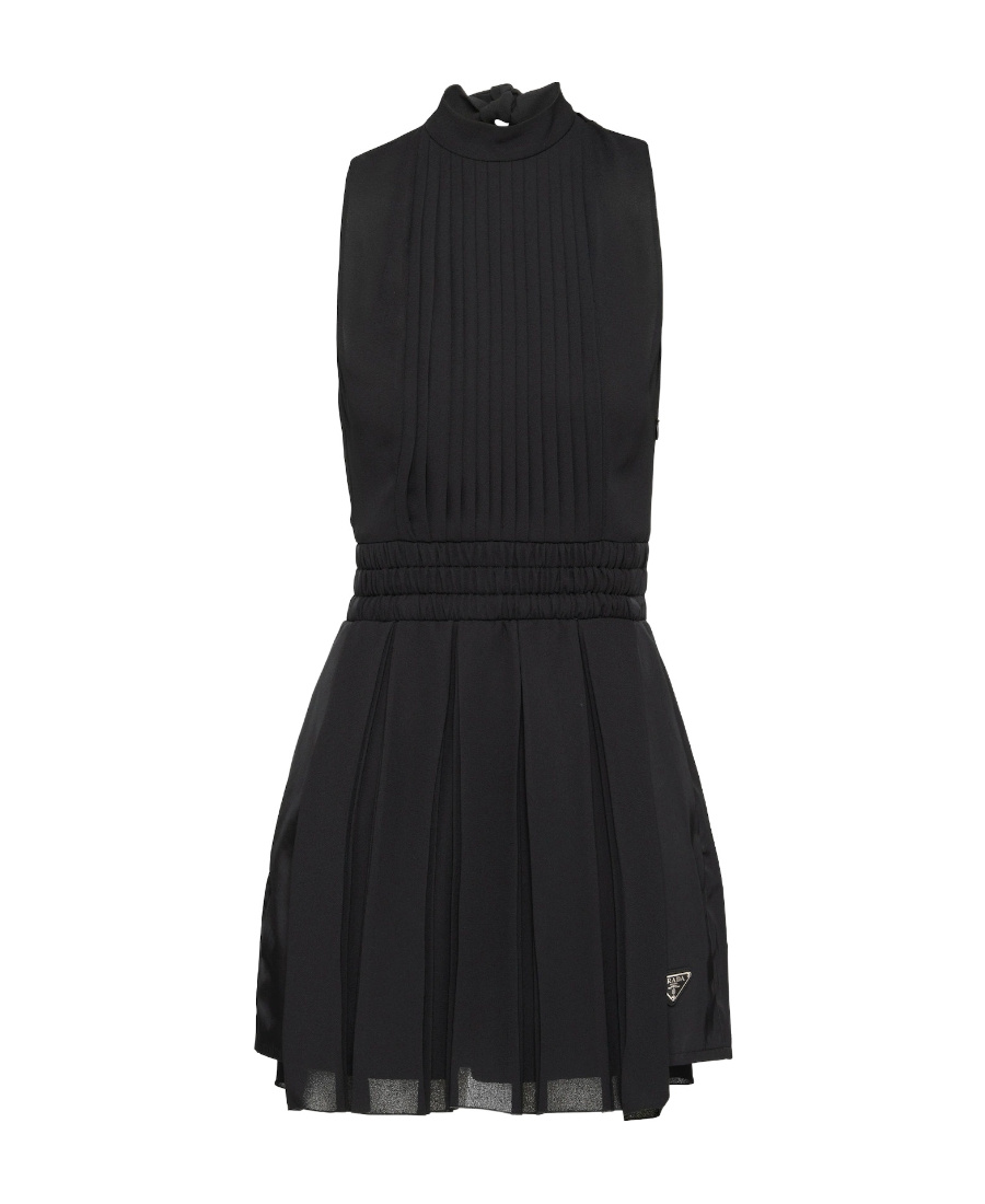 Prada Sablé And Re-nylon Jumpsuit In Black