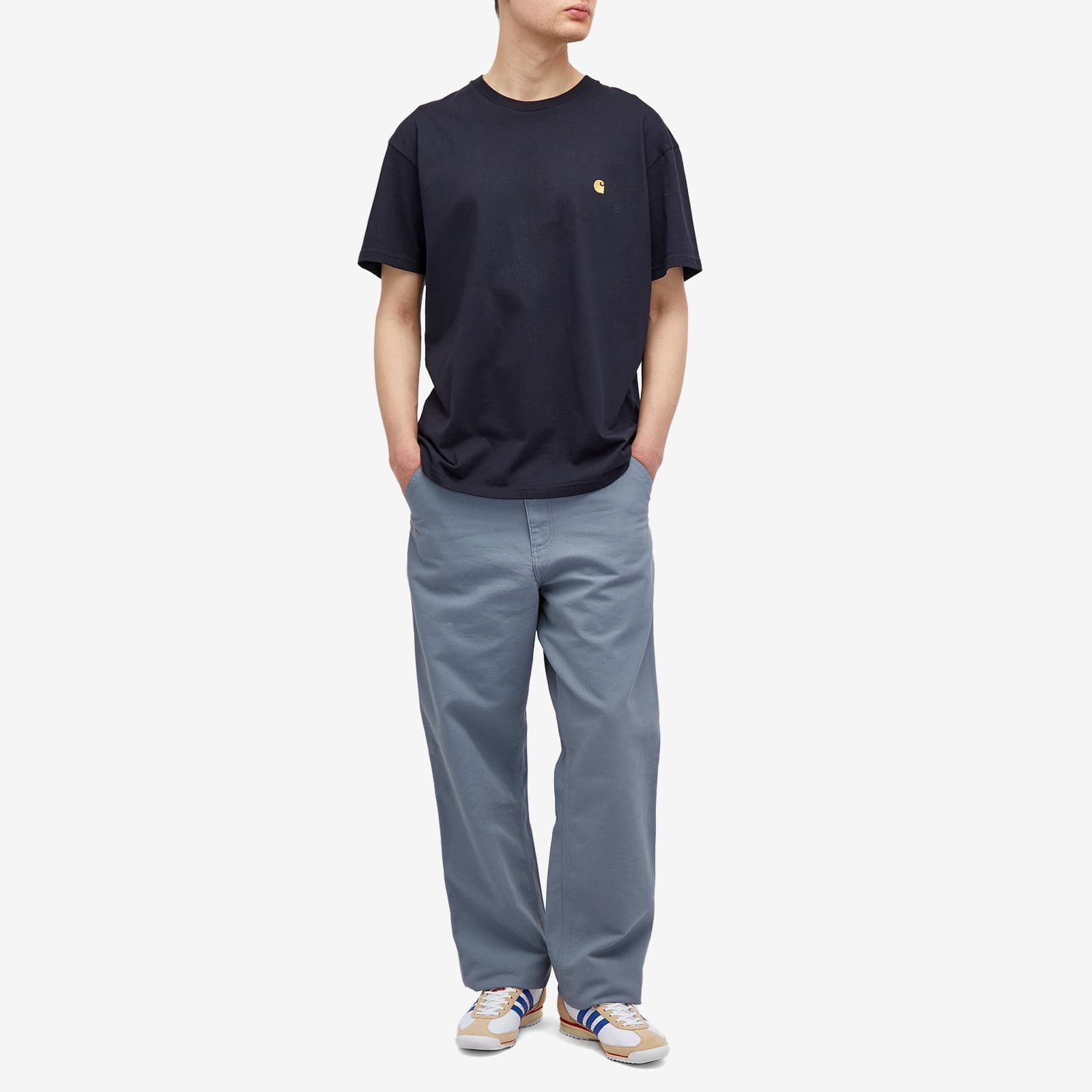 Carhartt Belt-loop Casual Pants In Gray