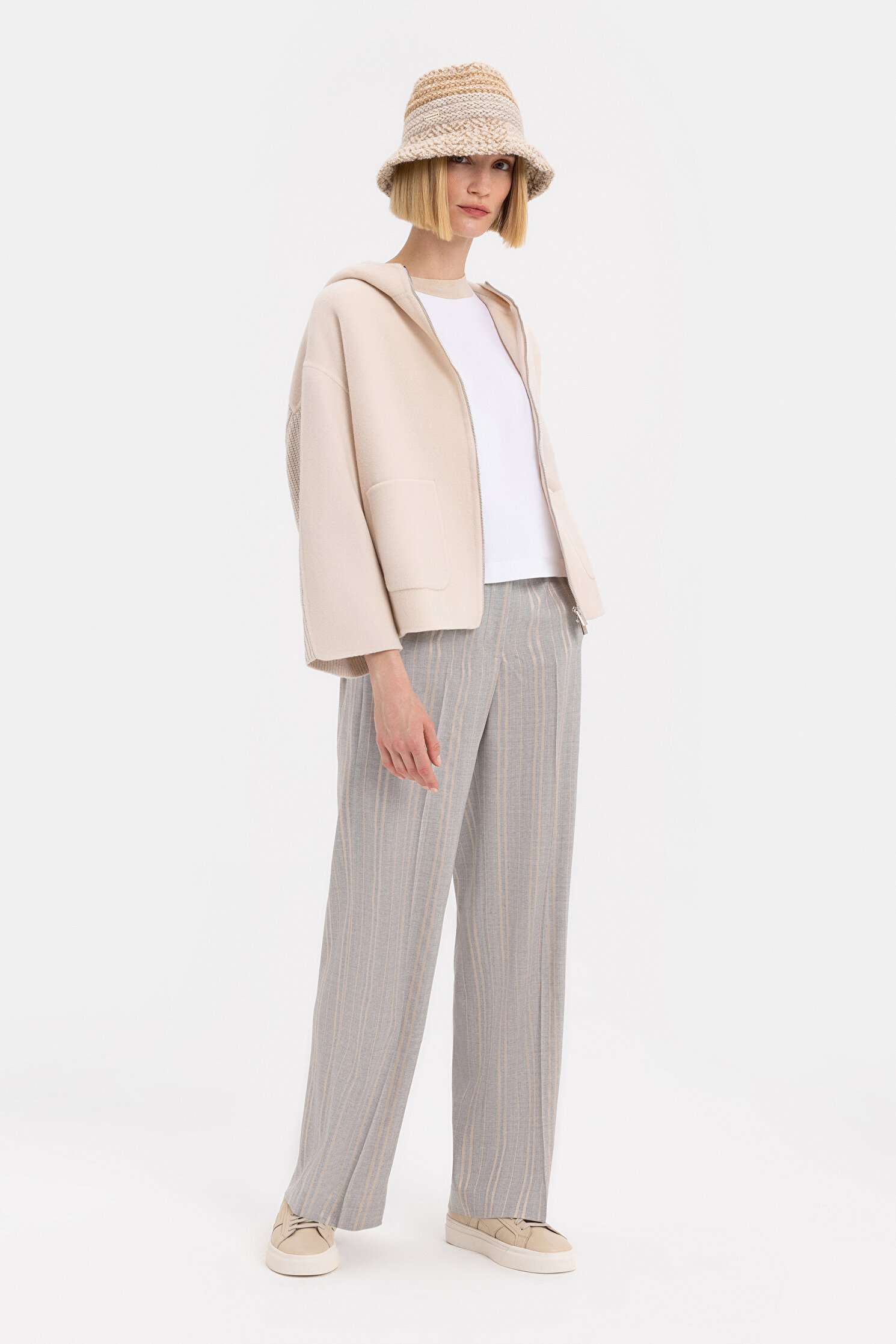 Santoni Double Buckle Sneakers In White