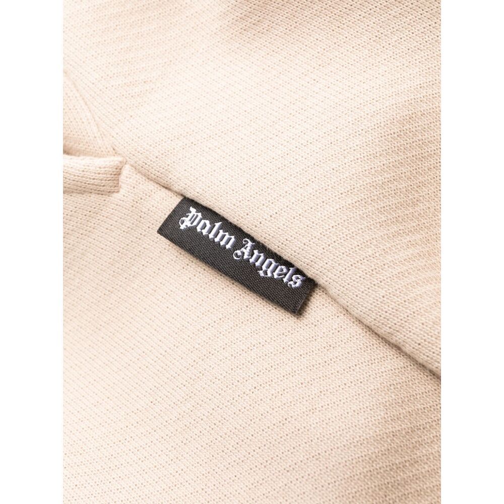 Palm Angels Logo Wide-leg Sweatpants In Nude