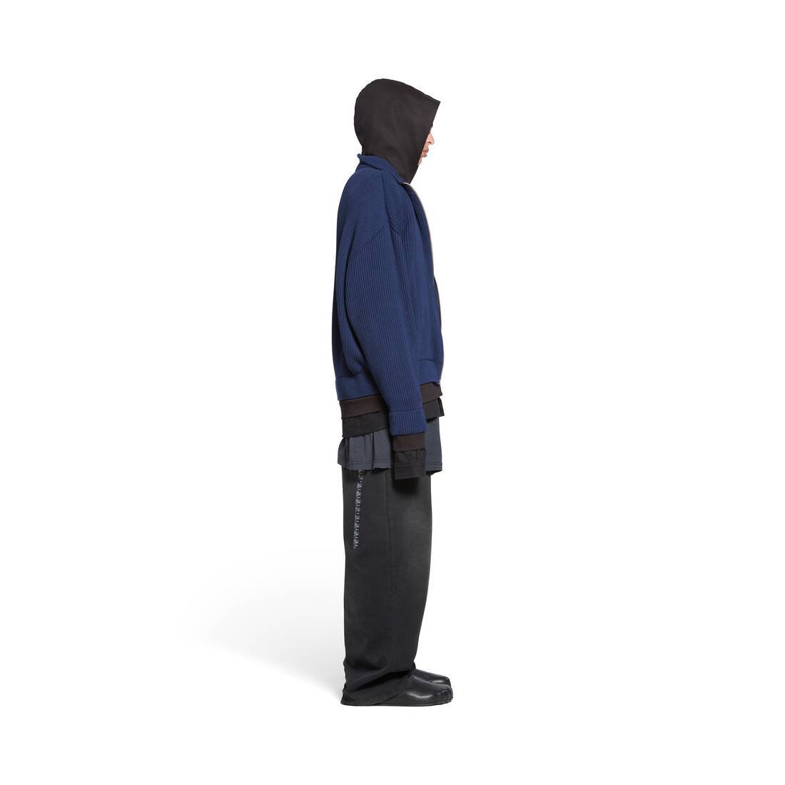 Balenciaga Unity Sports Icon Layered Hoodie In Blue