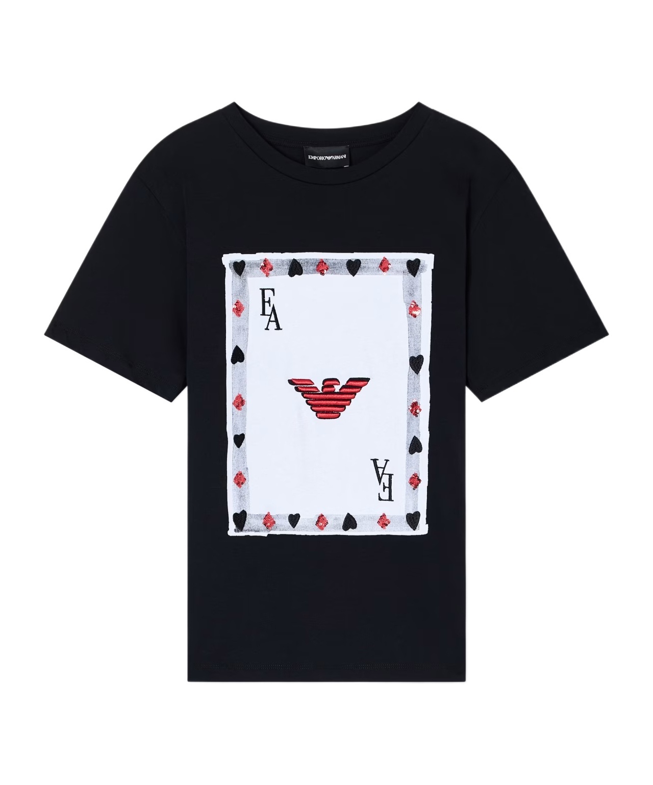 Emporio Armani Short Sleeve T-shirt In Black