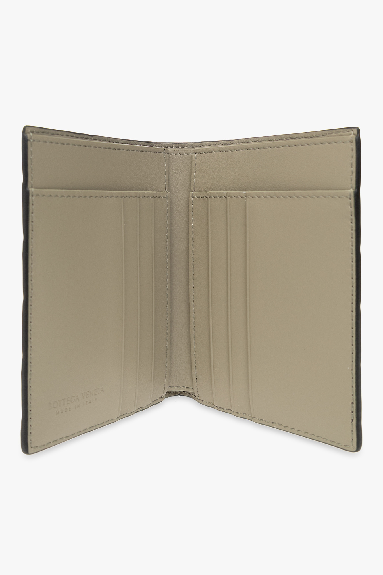 Bottega Veneta Intrecciato Medium Bi-fold Wallet With L-zip In Black