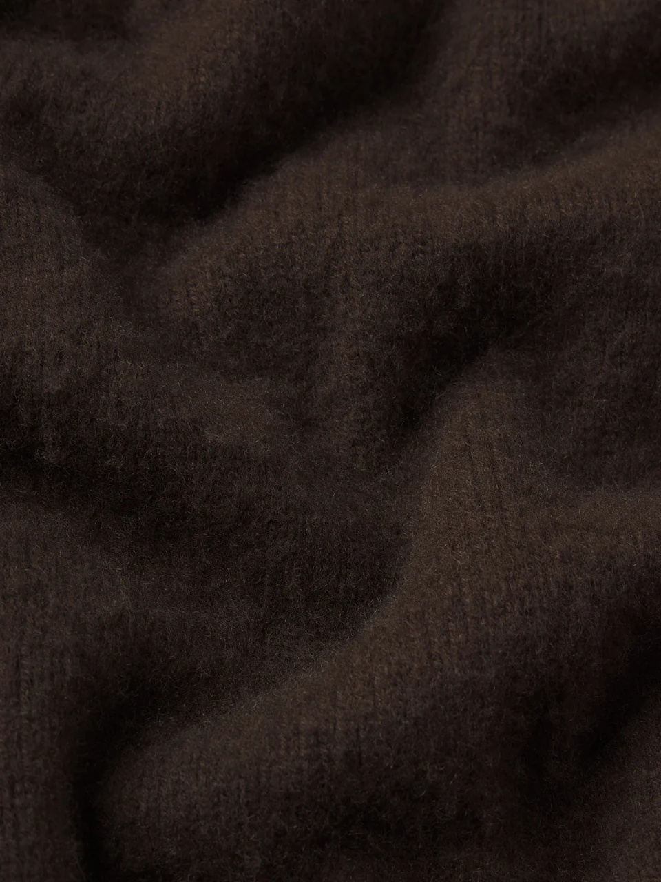 Frame Ribbed Crew Neck Sweater In Black
