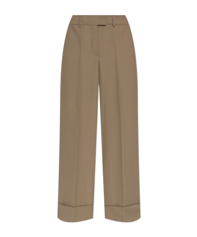 Shop Officine Generale Rosalia Trousers In Gray