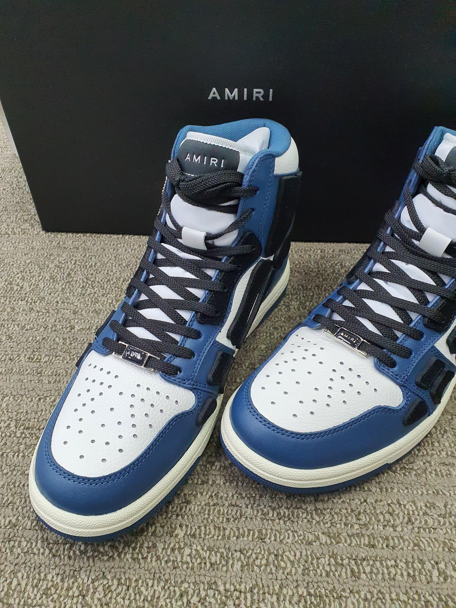 Amiri Logo High-top Leisure Sports Shoes In Multicolor