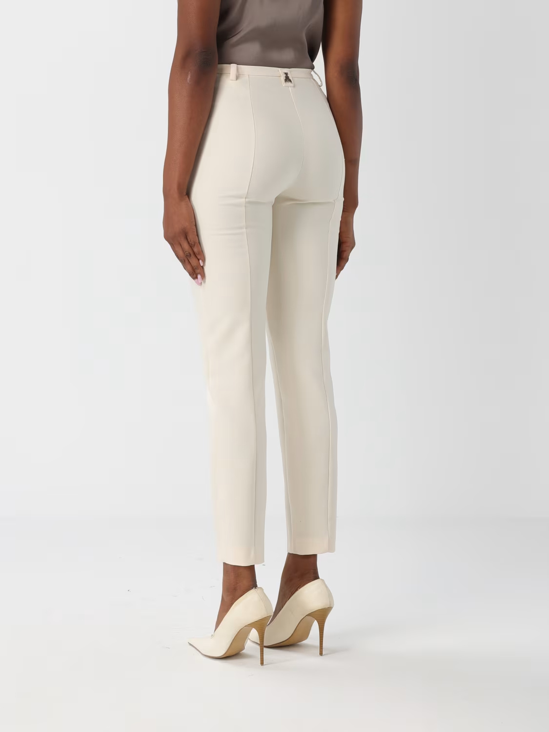 Patrizia Pepe Skinny Trousers In Neutral