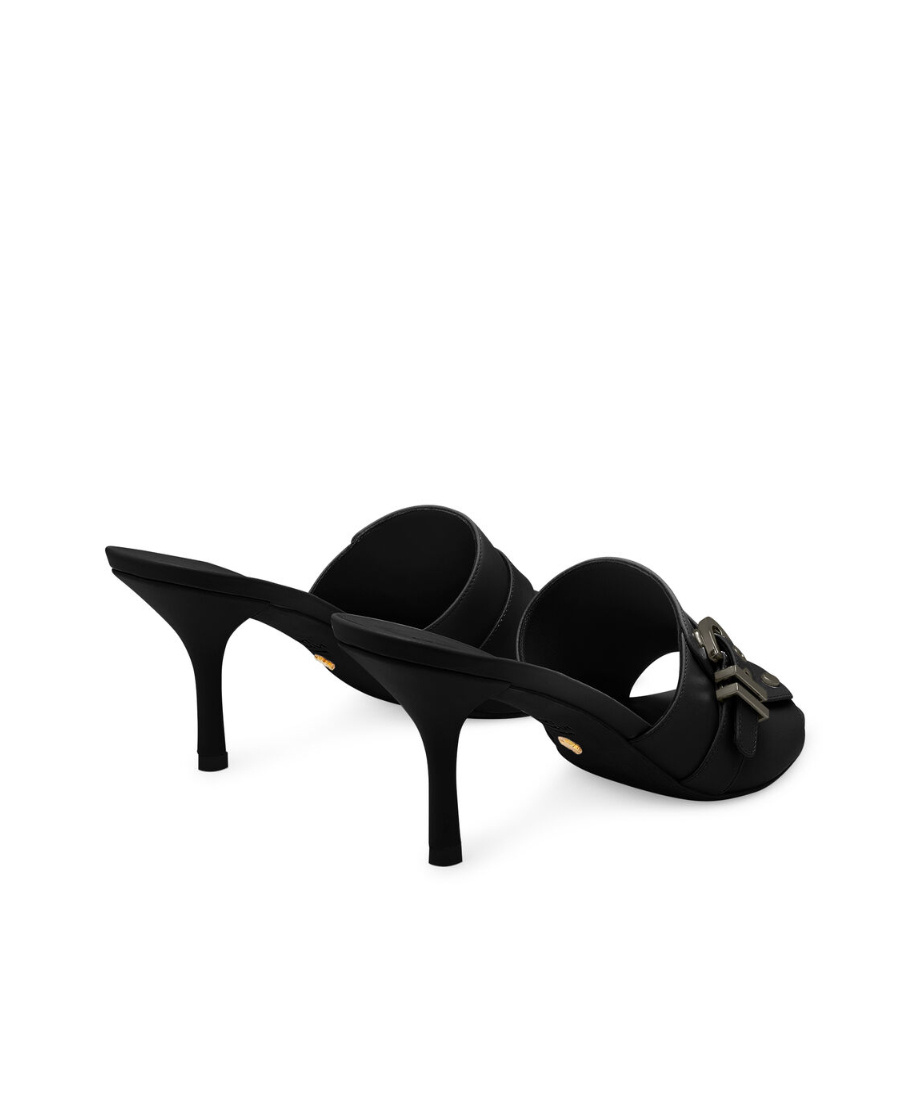 Stuart Weitzman Square-headed High-heeled Sandals In Black