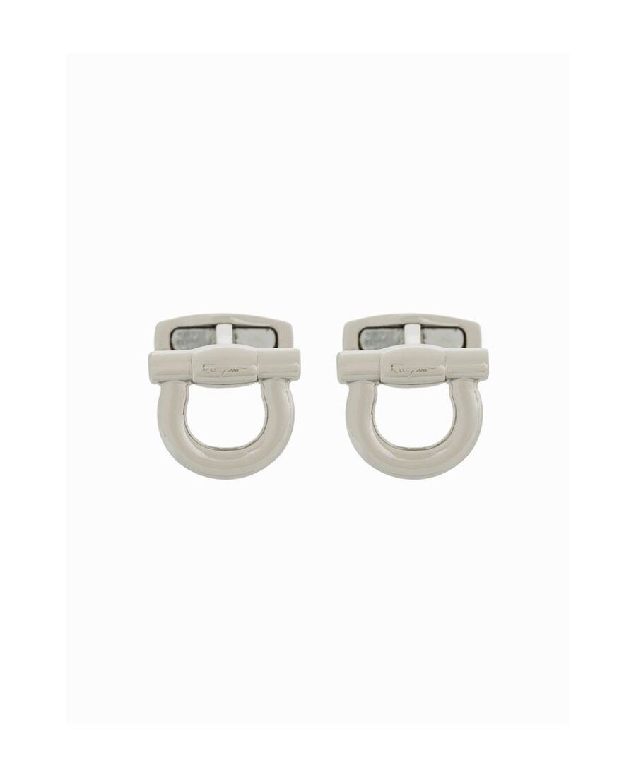 Ferragamo Gancio Cufflinks In Gray